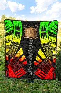 Tokelau Premium Quilt - Tokelau Coat Of Arms Polynesian Reggae Tattoo - Polynesian Pride