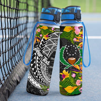 Pohnpei State Custom Personalised Hydro Tracking Bottle - Seal Spiral Polynesian Patterns - Polynesian Pride