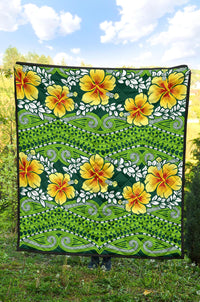Hawaii Polynesian Premium Quilt - Hibiscus Patterns - Polynesian Pride