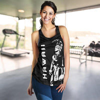 Hawaii Helmet Polynesian Kanaka Warrior Women's Racerback Tank - Polynesian Pride
