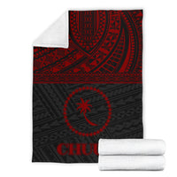 Chuuk States Premium Blanket - Micronesian Red Version - Polynesian Pride