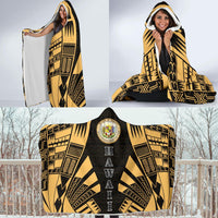 Hawaii Hooded Blanket - Polynesian Tattoo Gold - Polynesian Pride