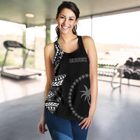 Chuuk Pattern Women's Racerback Tank - Black Style - FSM - Polynesian Pride
