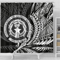 Northern Mariana Islands Shower Curtains - Wings Style - Polynesian Pride