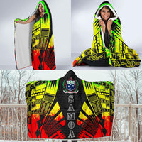 Samoa Hooded Blanket - Polynesian Tattoo Reggae - Polynesian Pride