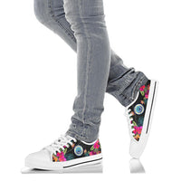 Federated States Of Micronesian Low Top Shoes - Micronesian Hibiscus - Polynesian Pride