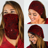 New Zealand Bandana 3 Pack, Maori Gods Tumatauenga (God of War) - Red - Polynesian Pride