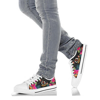 Vanuatu Low Top Shoe - Hibiscus Polynesian Pattern - Polynesian Pride
