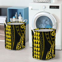 Hawaii Kakau Yellow Polynesian Laundry Basket AH - Polynesian Pride