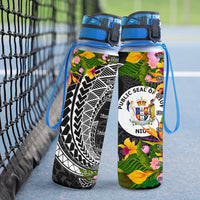 Niue Hydro Tracking Bottle - Seal Spiral Polynesian Patterns - Polynesian Pride