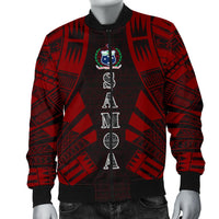 Samoa Men Bomber Jackets - Polynesian Tattoo Red - Polynesian Pride