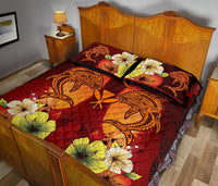 Hawaii Custom Personalised Quilt Bed Sets - Tribal Tuna Fish - Polynesian Pride