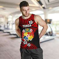Mate Ma'a Tonga Rugby Men's Tank Top Polynesian Unique Vibes - Red - Polynesian Pride