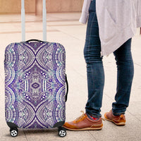 Polynesian Symmetry Gardient Violet Luggage Covers - Polynesian Pride