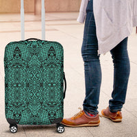 Polynesian Lauhala Mix Turquoise Luggage Covers - Polynesian Pride