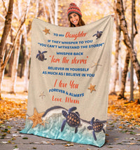 Polynesian Premium Blanket - To My Daughter - Polynesian Pride