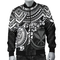 Polynesian Hawaii Bomber Jacket (Men) - White Turtle - Polynesian Pride