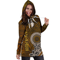 Cook Islands Women's Hoodie Dress - Polynesian Boar Tusk - Polynesian Pride
