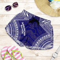 American Samoa Women's Shorts - Polynesian Chief Flag Version - Polynesian Pride