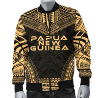 Papua New Guinea Polynesian Chief Men's Bomber Jacket - Gold Version - Polynesian Pride
