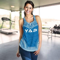Yap Women's Racerback Tank - Polynesian Chief Flag Version - Polynesian Pride