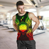 Northern Mariana Islands Polynesian Men Tank Top Map Reggae - Polynesian Pride