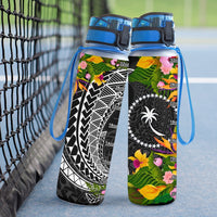 Chuuk State Hydro Tracking Bottle - Seal Spiral Polynesian Patterns - Polynesian Pride