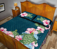 Hibiscus Turtle Dance Quilt Bed Set - Polynesian Pride