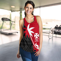 Wallis and Futuna Coconut Tree Women's Racerback Tank - Polynesian Pride