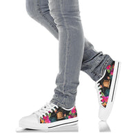 Tokelau Low Top Shoe - Hibiscus Polynesian Pattern - Polynesian Pride