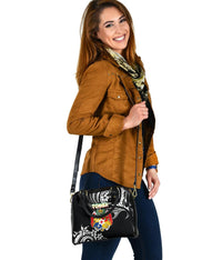 Mate Ma'a Tonga Rugby Shoulder Handbag Polynesian Unique Vibes - Black - Polynesian Pride