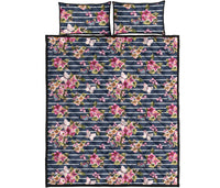 Hawaii Quilt Bed Set Tropical Butterfly Pink AH - Polynesian Pride