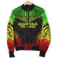 Norfolk Island Polynesian Chief Men's Bomber Jacket - Reggae Version - Polynesian Pride