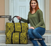 Polynesian Symmetry Yellow Hawaii Travel Bag - Polynesian Pride