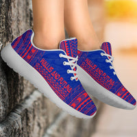 Wallis And Futuna Sporty Sneakers - Polynesian Chief Flag Version - Polynesian Pride