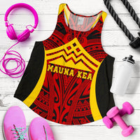 Hawaii Women's Racerback Tank - Protect Mauna Kea - Polynesian Pride