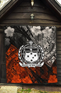 Samoa Polynesian Premium Quilt - Vintage Polynesian Style - Polynesian Pride