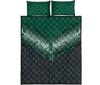 Koru Polynesian Tattoo Quilt Bed Set - Polynesian Pride
