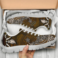 American Samoa Custom Personalised Sneakers - Polynesian Boar Tusk - Polynesian Pride
