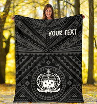 Samoa Personalised Premium Blanket - Samoa Seal In Polynesian Tattoo Style - Polynesian Pride