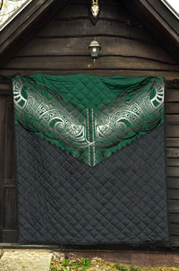 Koru Polynesian Tattoo Premium Quilt - Polynesian Pride