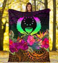 Pohnpei Premium Blanket - Summer Hibiscus - Polynesian Pride