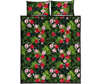 Hawaii Quilt Bed Set Tropical Flower Mix AH - Polynesian Pride