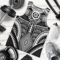 Polynesian Men's Tank Top - Patterns Poly Unique Black - Polynesian Pride