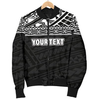 Polynesian Custom Personalised Men's Bomber Jacket - Black Style - Polynesian Pride