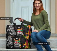 Fiji Travel Bag - Custom Personalised Seal Spiral Polynesian Patterns - Polynesian Pride