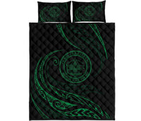 Palau Quilt Bed Set - Green - Frida Style Green - Polynesian Pride