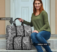 Polynesian Hawaiian Style Tribal Tattoo White Hawaii Travel Bag - Polynesian Pride