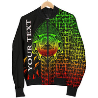 American Samoa Custom Personalised Men's Bomber Jacket - AS Seal Rocket Style (Reggae) - Polynesian Pride