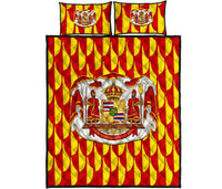 Hawaii Royal Ahu Ula Quilt Bed Set Red - Polynesian Pride